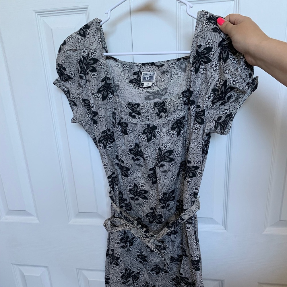 Vintage Floral Converse Mini Dress
